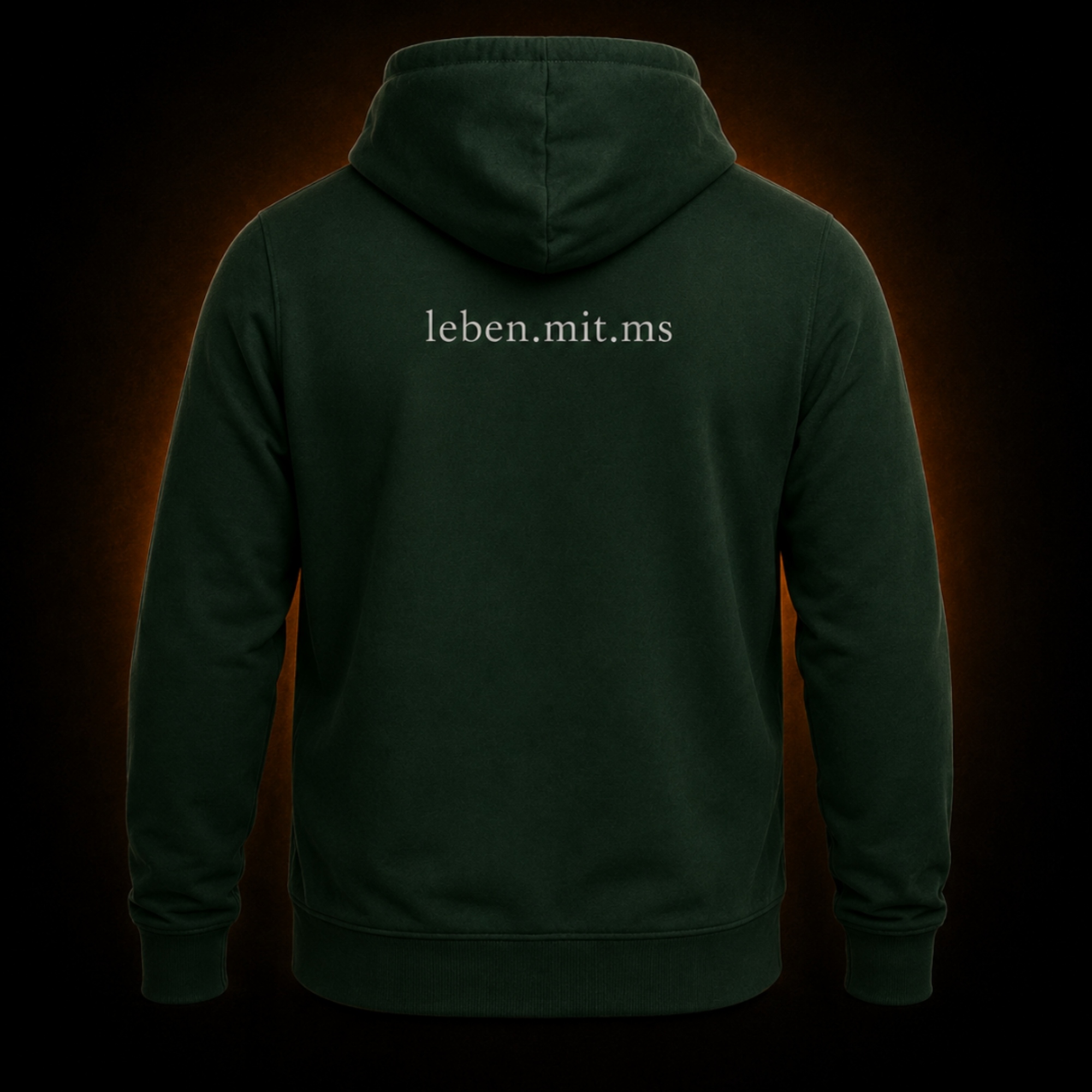 MS Hoodie 1000 Gesichter und alle unsichtbar Rückseite